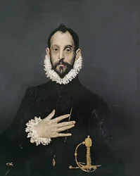 Herr mit der Hand auf der Brust, ca. 1580